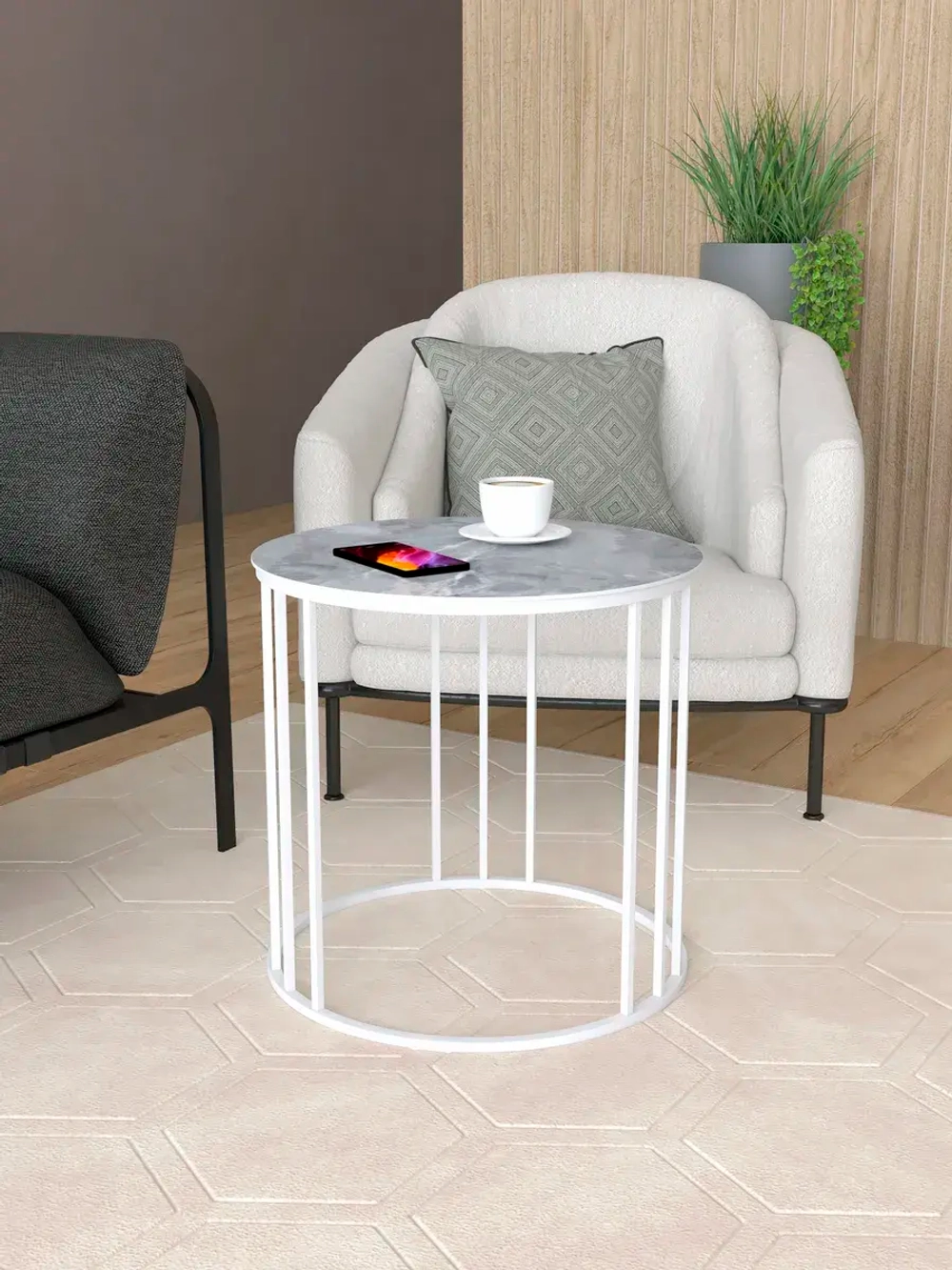 Стол журнальный Трио малый - БС - керамогранит