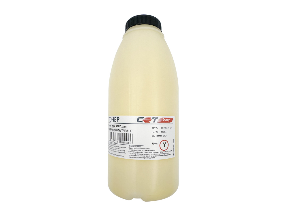 Тонер Type 416Y TNP79Y, TNP80Y, TNP81Y для KONICA MINOLTA Bizhub C3320i/C3350i (Japan) Yellow, 140г/бут, OSP0416Y-140