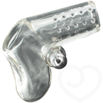 Вибронасадка для мошонки Vibropouch (6,5 см, прозрачный) (Цвет: прозрачный)