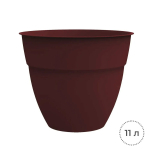Горшок цветочный EDA 11,7 л, диаметр 31 см, бордовый