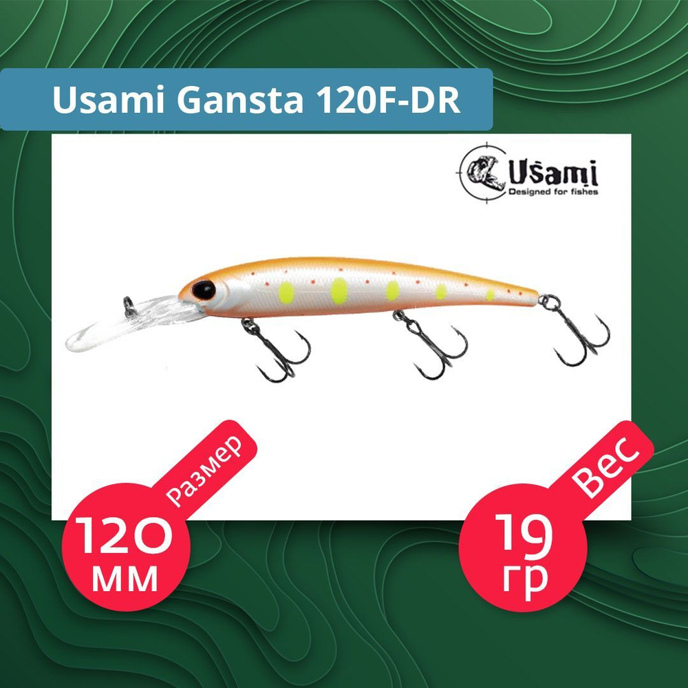 Воблер для рыбалки Usami Gansta