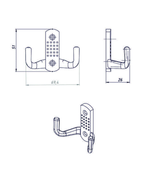 КРЮЧОК-ВЕШАЛКА №10 МЕТАЛЛИСТ ПОЛ.ЧЕРНЫЙ