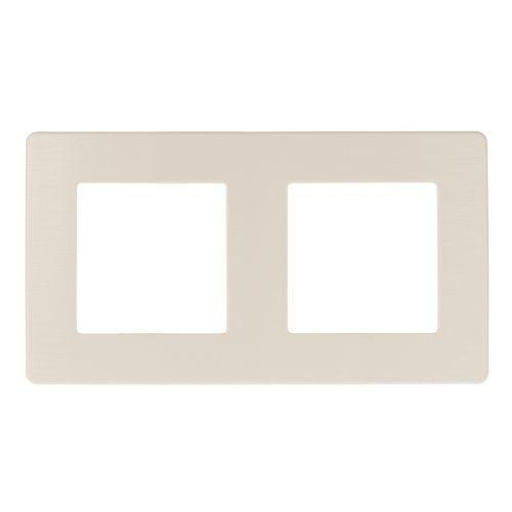 Рамка 2-м 12-5102-02 сатин сл. кость Эра Б0052510