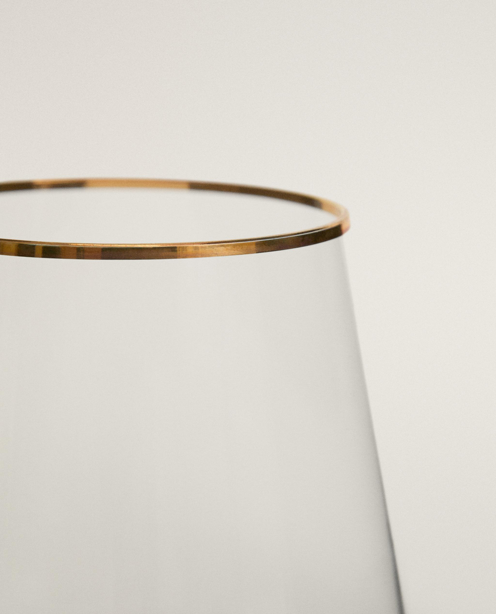 Zara Home стакан из стекла, цвет золотой, 10 см