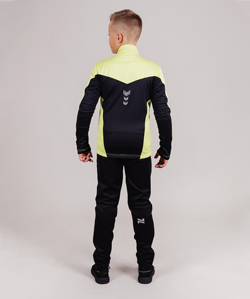Куртка NORDSKI Jr.Base Lime/Black, разминочная, юниорская, NSJ812180