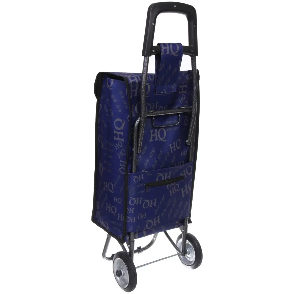 Тележка хозяйственная с сумкой (93*33*26см, колеса 14 см, грузоподъемность до 25 кг) синяя SYD-007