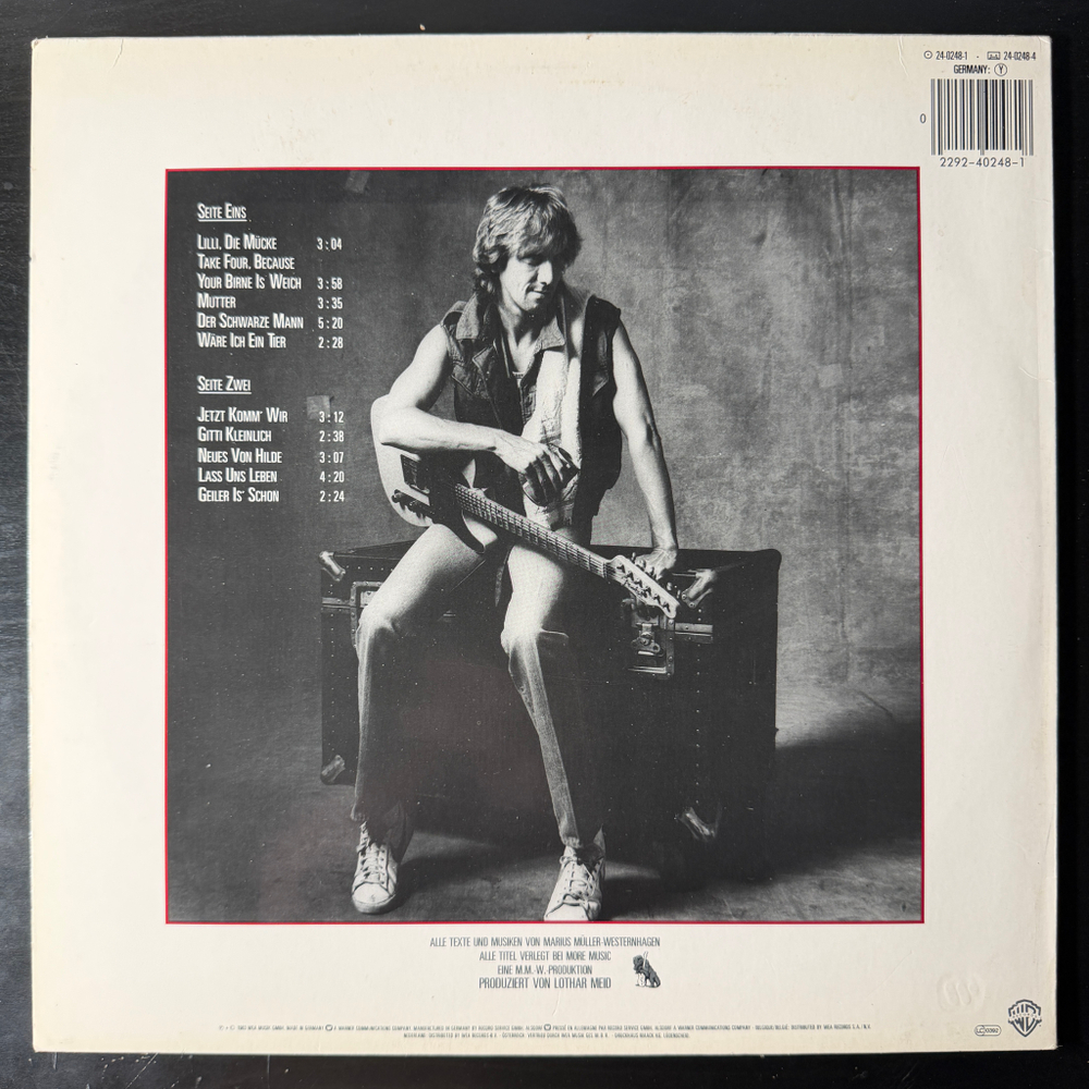 Marius Müller-Westernhagen – Geiler Is' Schon (Германия 1983г.) Т