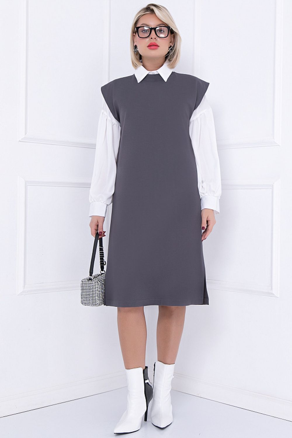 ПЛАТЬЕ АНТОНЕЛЛА (ГРЕЙ) Bellovera (Акция)