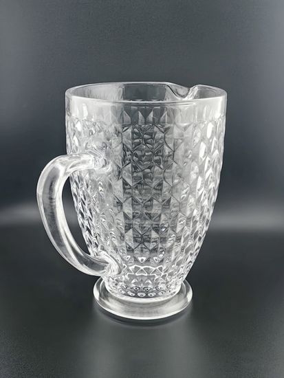 Кувшин стеклянный 1,1 л. на ножке, серия Грани