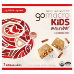 GoMacro, Kids MacroBar®, булочка с корицей, 7 батончиков по 25 г (0,9 унции)