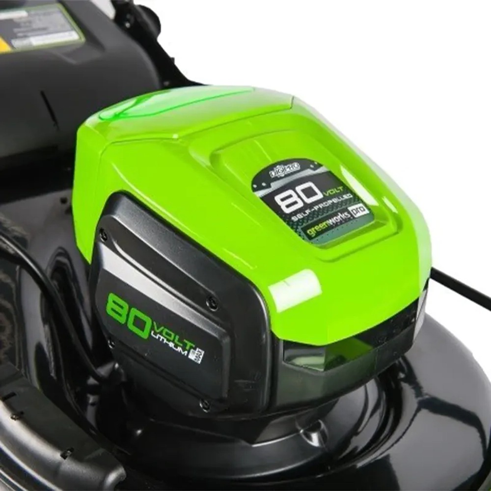 Аккумуляторная газонокосилка Greenworks GD80LM46SP 80V 80В самоходная (без АКБ и ЗУ) нож 46 см, 2501007