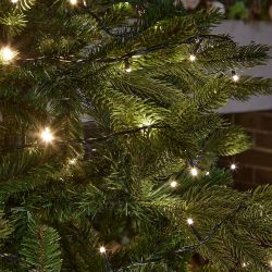 ULD-S1000-100-DGA WARM WHITE IP20 Гирлянда светодиодная. 10м. 100 светодиодов. Теплый белый свет. Провод зеленый. ТМ Uniel