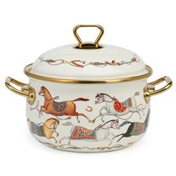 КАСТРЮЛЯ LEFARD ЭМАЛИРОВАННАЯ С КРЫШКОЙ, СЕРИЯ PASSAGE, 2,8Л, ДИА.18СМ ПОДХОДИТ ДЛЯ ИНДУК.ПЛИТ