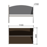 Скамья детская с рисунком «Котопёс» Romana 302.10.00-01