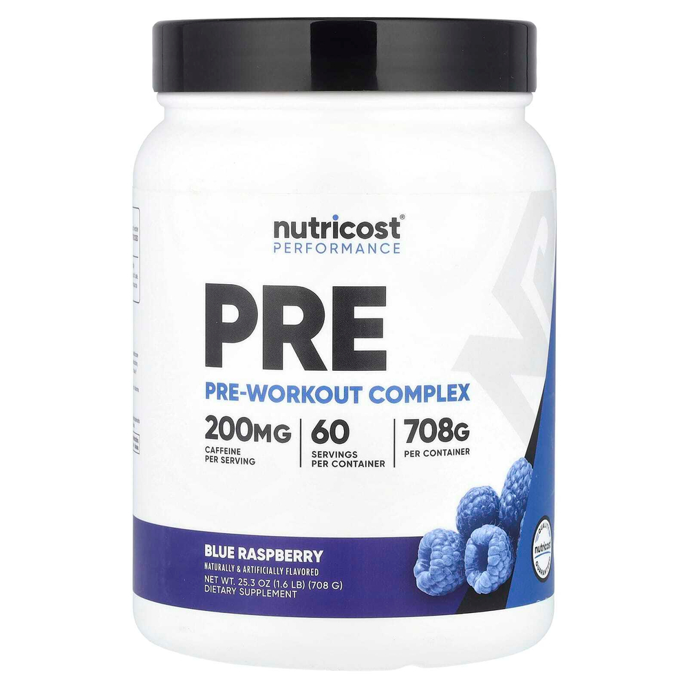 Nutricost, Performance, предтренировочный комплекс, голубая малина, 708 г (1,6 фунта)