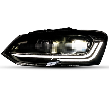 Передние фары Фольксваген Поло 2010-2019 V17 type [Комплект Л+П; яркие ходовые огни; ПОЛНОСТЬЮ СВЕТОДИОДНЫЕ; динамичный поворотник]