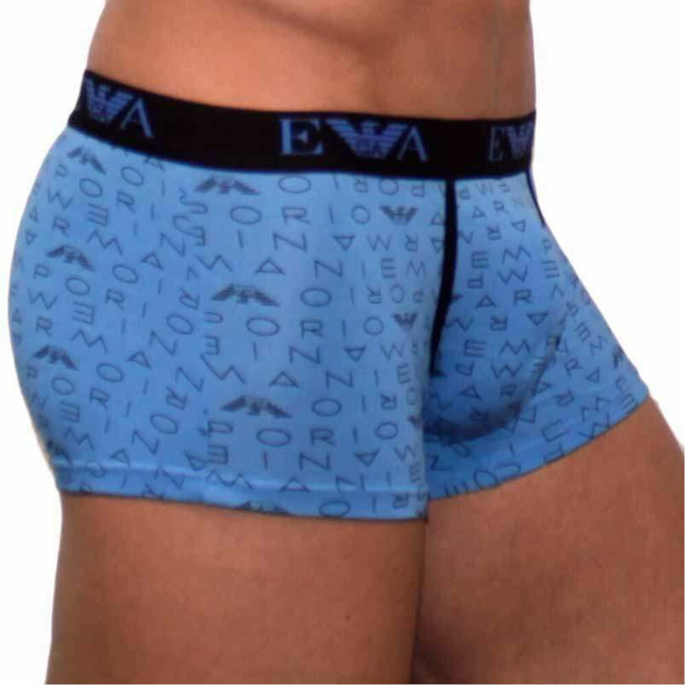 Мужские трусы боксеры голубые Emporio Armani