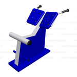 Уличный тренажер для спины наклонный 207.04.01