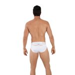 Мужские трусы брифы белые с сетчатыми вставками Clever LUCERNA BRIEF 103301