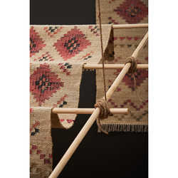 Ковер из шерсти по мотивам башкирских орнаментов 160х230см Tkano Cultural Heritage