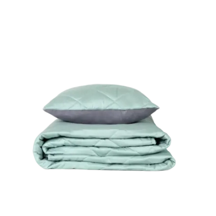 Покрывало + наволочка BuyColor Лаванда/Мята