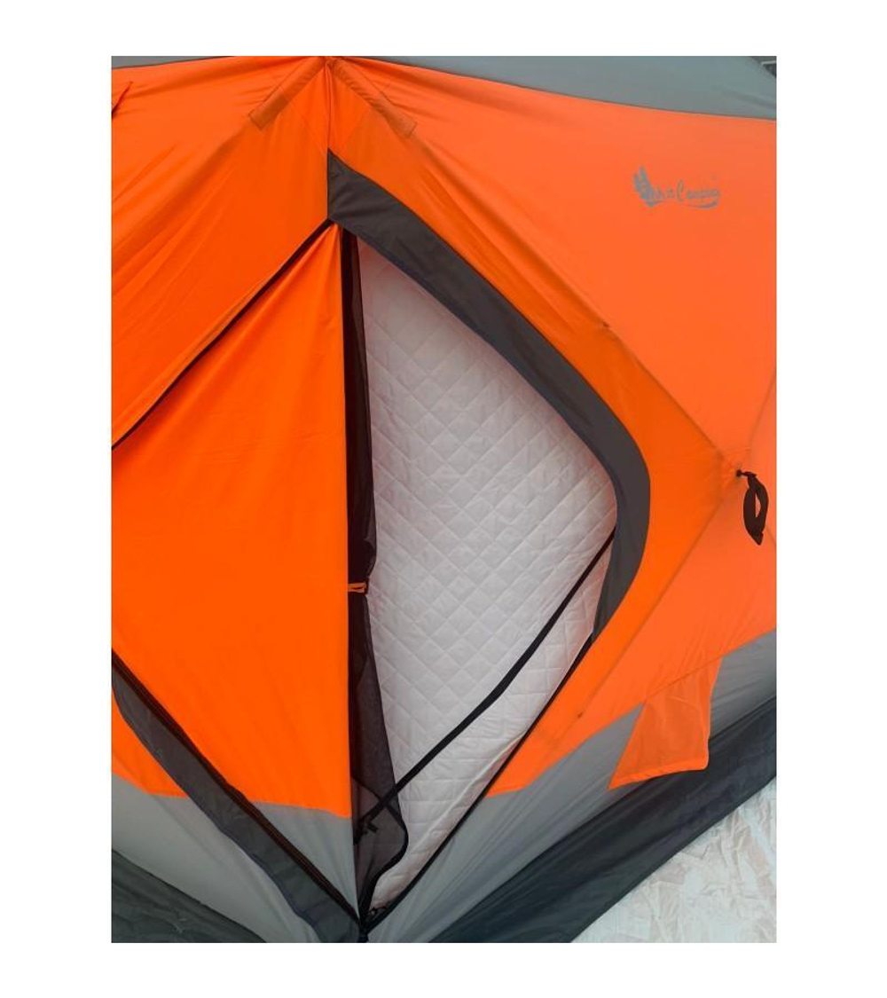 Утеплённая четырехслойная палатка-куб для зимней рыбалки MirCamping 4x4