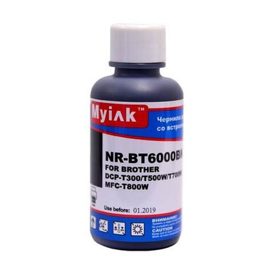 Чернила для Brother InkBenefit Plus  DCP-T300/T500/T700/MFC-T800 (100мл,black,Pigment) BT6000BK MyInk