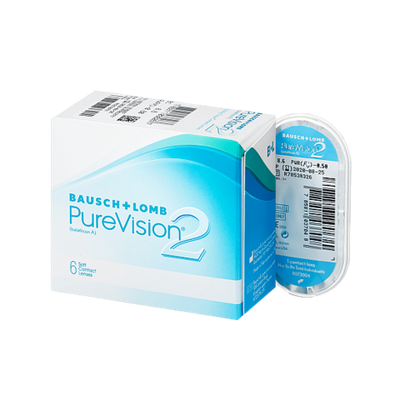 Ежемесячные контактные линзы Pure Vision 2 (уп. 6 линз)