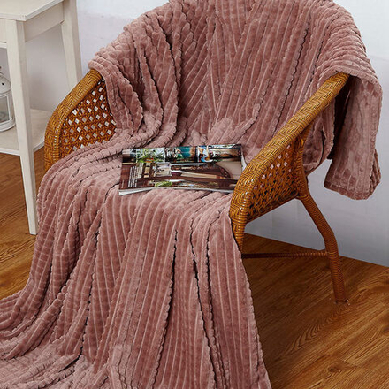 Плед "АВТ. SOFT PLUSH-003", микрофибра, Россия.