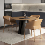 Стол круглый GIO 140, шпон