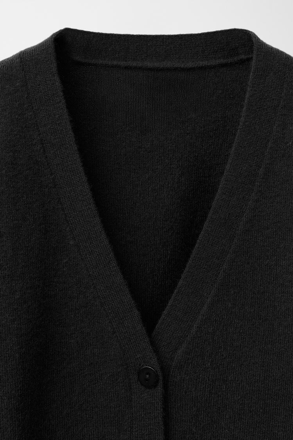 ZARA ВЯЗАНЫЙ КАРДИГАН, ЧЕРНЫЙ