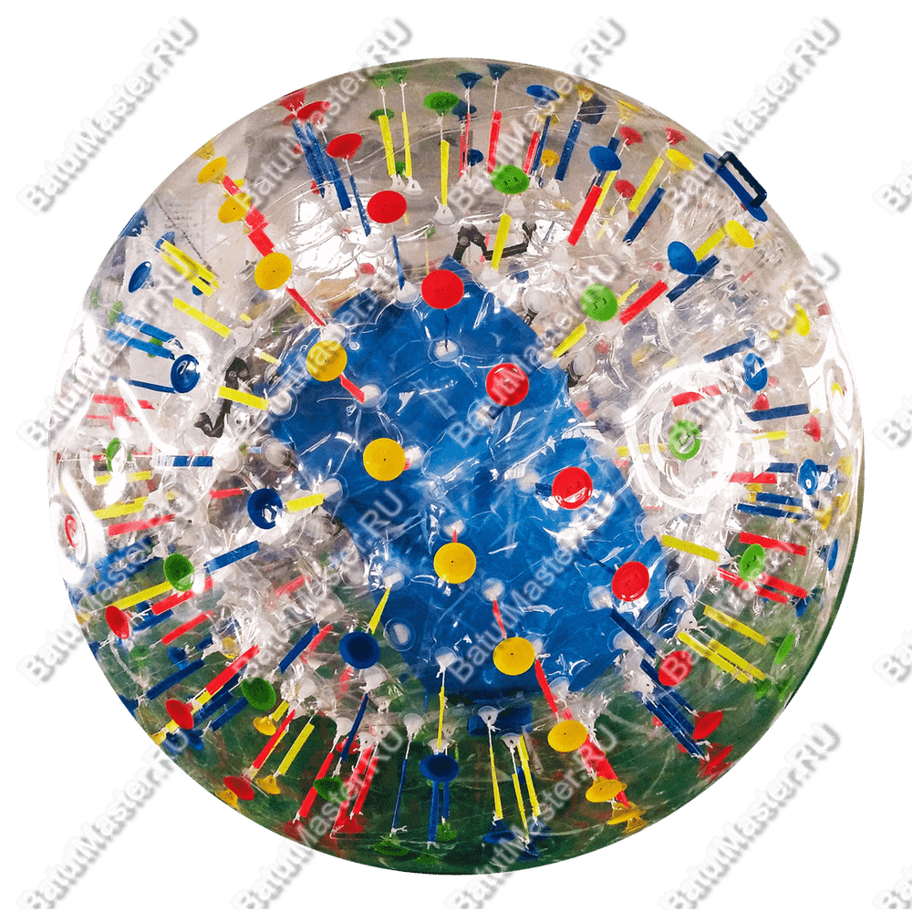 Светящийся зорб «Neo» ТПУ, диаметр 2,2 м, с усиленными сидениями