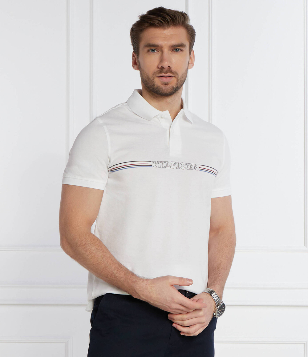 Поло Tommy Hilfiger - белый(MW0MW34769)