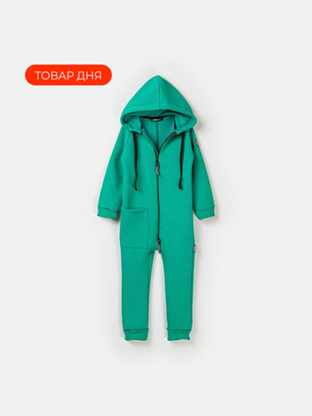 Комбинезон с накладным карманом "Кипарис" утепленный