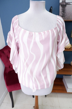 Блузка в полоску 50 размер