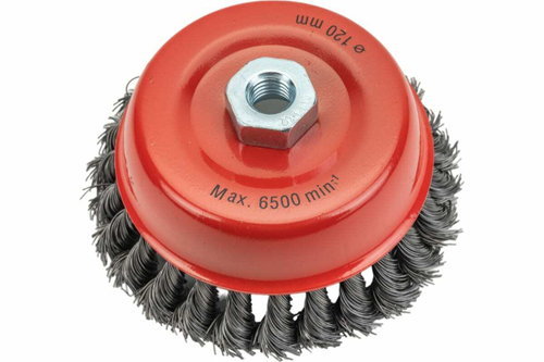 Щетка-крацовка чашечная для УШМ (120 мм, М14) MIRAX 35104-120