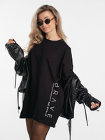 Платье из футера оверсайз