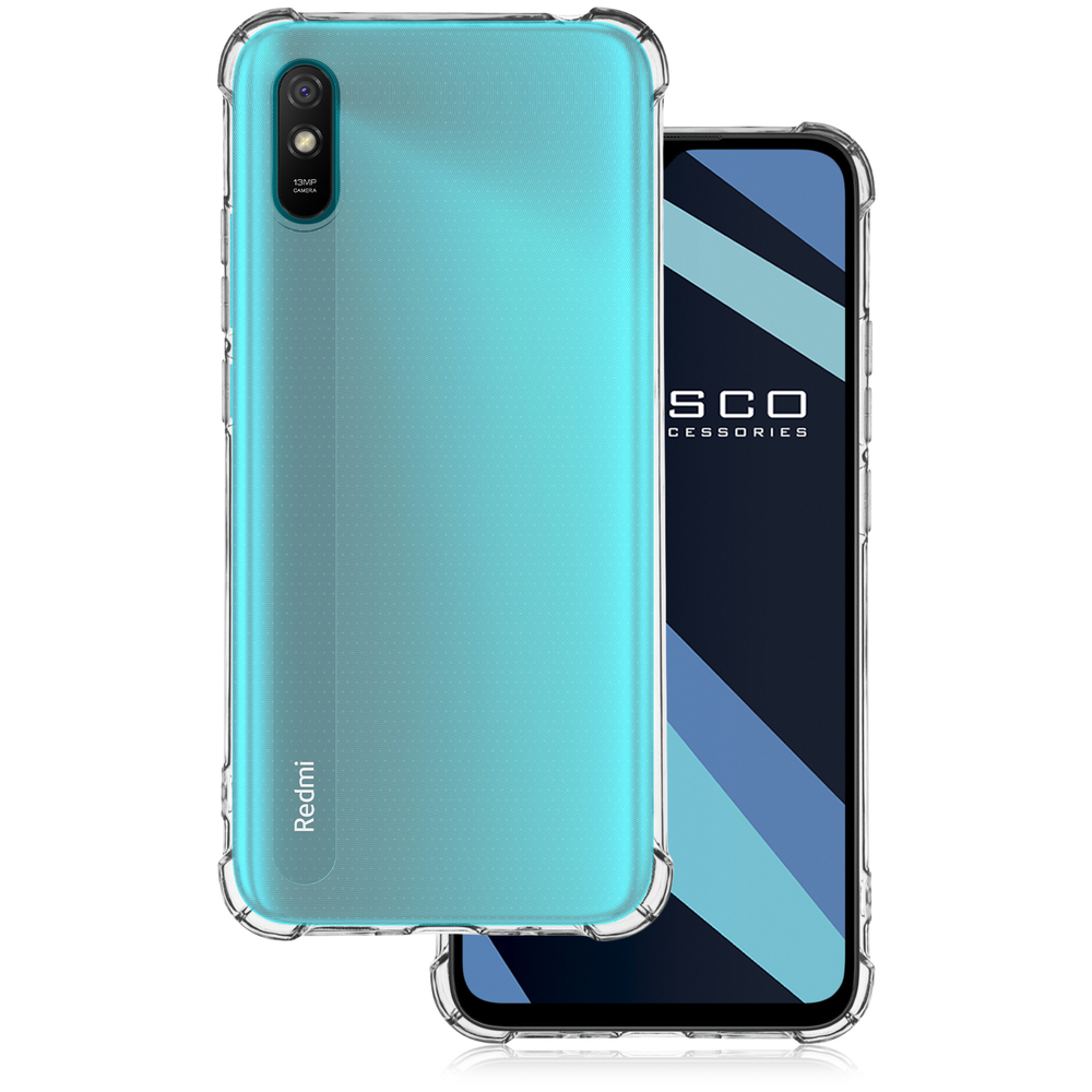Чехол ROSCO для Xiaomi Redmi 9A оптом (арт. XM-R9A-HARD-TPU-TRANSPARENT)