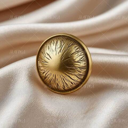 Ручка латунная мебельная кноб Вулкан