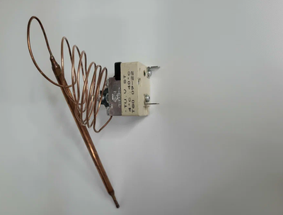 Терморегулятор TU V ST/1,0м/4-40гр./20А/250F6.3/ в сборе с ручкой