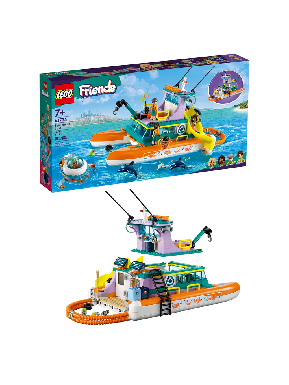 Конструктор LEGO Friends 41734 Лего «Морская спасательная лодка»