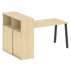 Метал Систем Стол письменный с шкафом-купе на А-образном м/к БА.РС-СШК-3.3 Т