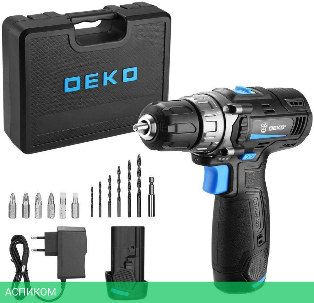Дрель-шуруповерт Deko DKCD12V Pro (083-1007)
