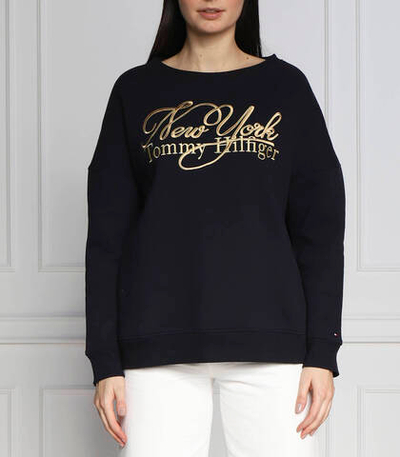 Худи ny metallic Tommy Hilfiger - темно-синий(WW0WW37626)