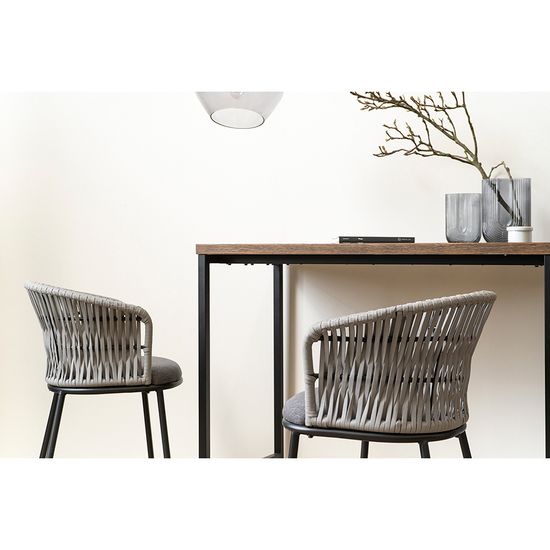 Стул полубарный haugen, темно-серый/светло-серый