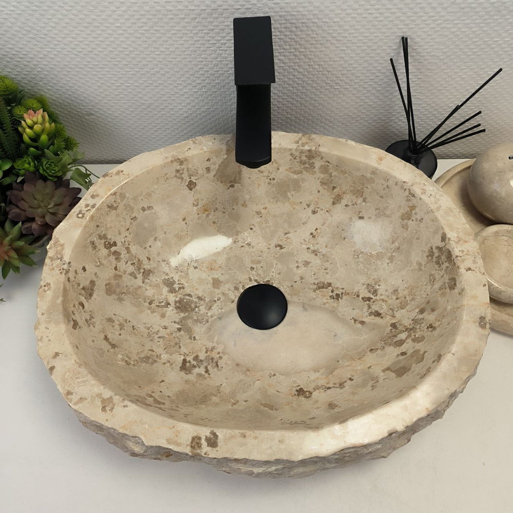 Раковина из мрамора Erozy Cream EM-62667 51*41*15 122