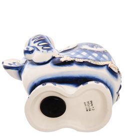 ГЛ- 675 Фигурка «Слон» Золото (Гжельский фарфор)