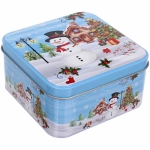 Банка жестяная «Сказочный Снеговик» 900мл, 12*12*6см