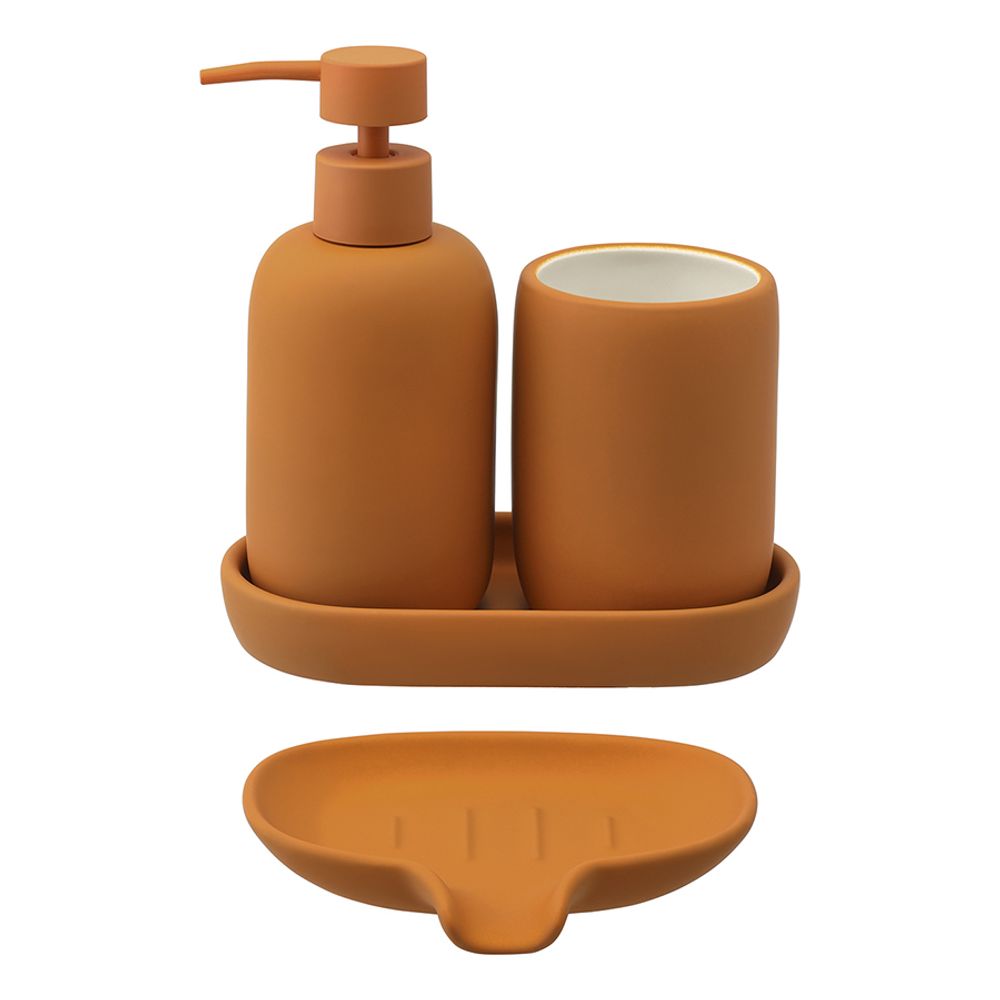 Стакан для зубных щеток Flow, терракотовый