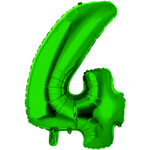 Шар фольгированный Цифра 4 66 см (Зеленый)